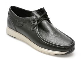 Mocasini OTTER negri, SF2002, din piele naturala