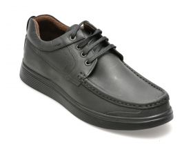 Pantofi OTTER negri, TUR80, din piele naturala