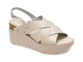 Sandale casual FLAVIA PASSINI bej, 353003, din piele naturala