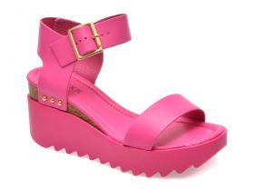 Sandale casual GRYXX fucsia, 353001, din piele naturala