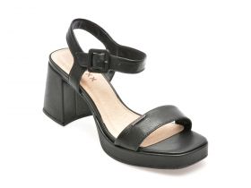 Sandale casual GRYXX negre, 356306, din piele naturala