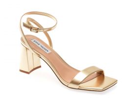 Sandale casual Steve Madden aurii, LUXE, din piele ecologica