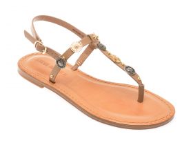 Sandale casual Steve Madden maro, ROMIE, din piele naturala