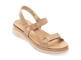 Sandale casual SUAVE bej, 12509, din piele naturala