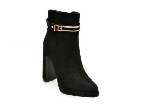 Botine LAURA BIAGIOTTI negre, 8370, din material textil