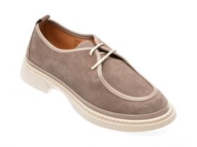 Mocasini casual GRYXX gri, 1187101, din piele intoarsa