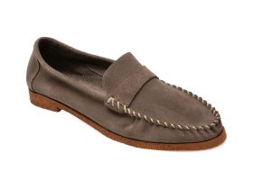 Mocasini casual GRYXX gri, 47204, din piele intoarsa