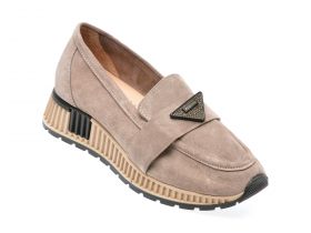 Mocasini casual GRYXX gri, 677248, din piele intoarsa