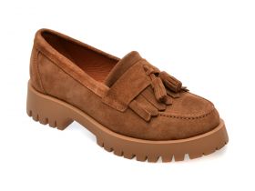 Mocasini casual GRYXX maro, 3512840, din piele intoarsa