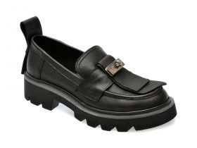 Mocasini casual GRYXX negri, 484335, din piele naturala