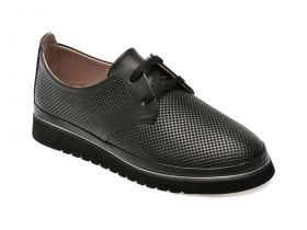 Pantofi casual GRYXX negri, 146138, din piele naturala