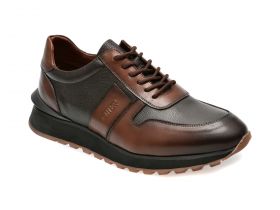 Pantofi casual OTTER maro, 11551, din piele naturala