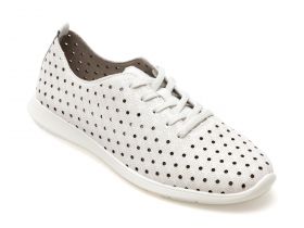 Pantofi casual REMONTE albi, R71011, din piele naturala