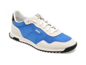 Pantofi sport BOSS albastri, 7276, din material textil