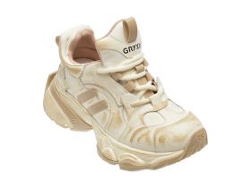 Pantofi sport GRYXX bej, 50015, din piele naturala