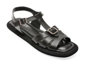 Sandale casual EPICA negre, 4793301, din piele naturala