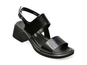 Sandale casual FLAVIA PASSINI negre, 5162551, din piele naturala lacuita