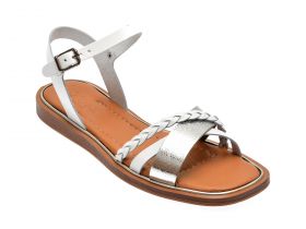 Sandale casual GRYXX albe, 11507, din piele naturala