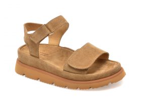 Sandale casual GRYXX bej, 23451, din piele intoarsa