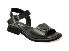 Sandale casual GRYXX negre, 220540, din piele naturala