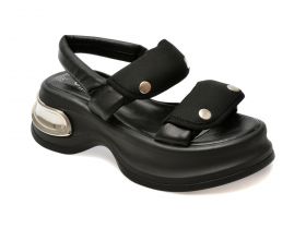 Sandale casual GRYXX negre, 291GM12, din piele naturala