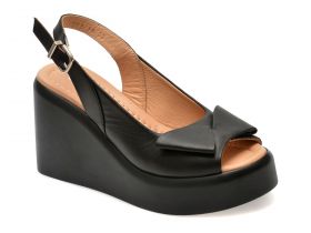 Sandale casual GRYXX negre, 321878, din piele naturala