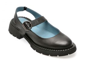 Sandale casual GRYXX negre, 601107, din piele naturala