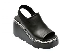 Sandale casual GRYXX negre, 96752, din piele naturala