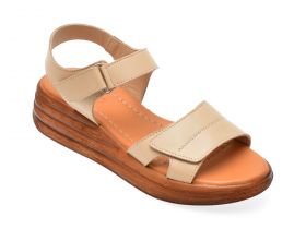 Sandale casual IMAGE bej, 4902, din piele naturala