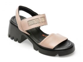 Sandale MODA MILANO gri, 2797, din piele naturala