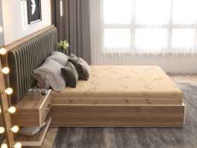 Saltea cu spuma poliuretanica Somnart Ortopedic Bio Cotton 180x200, inaltime 17 cm, ortopedica, husa detasabila si lavabila, fermitate medie