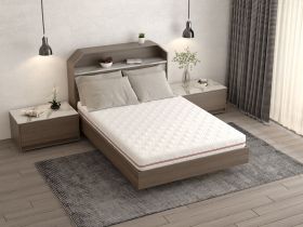Saltea cu memorie SOMNART 160x200, înălțime 17 cm, ortopedică, husă detașabilă cu fermoar, fermitate medie