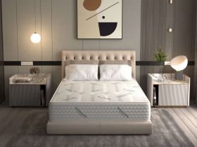 Saltea cu arcuri Pocket HypoallergenicMed® Safe Relax HoReCa 180x200, înălțime 25 cm, ortopedică, husă tratament antialergic, fermitate mediu-tare