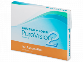 Lentile de contact lunare PureVision 2 for Astigmatism (3 lentile)