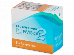 Lentile de contact lunare PureVision 2 for Astigmatism (6 lentile)