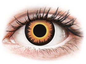 Lentile de contact colorate ColourVUE Crazy Lens - Orange Werewolf - fără dioptrie (2 lentile)