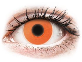Lentile de contact colorate ColourVUE Crazy Glow Orange - fără dioptrie (2 lentile)