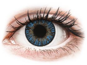 Lentile de contact colorate FreshLook ColorBlends True Sapphire - fără dioptrie (2 lentile)