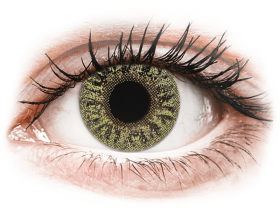 Lentile de contact colorate TopVue Color - Green - cu dioptrie (2 lentile)