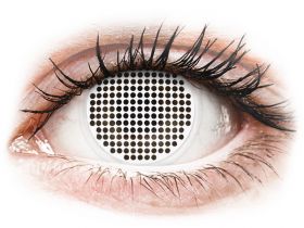 Lentile de contact colorate ColourVUE Crazy Lens - White Screen - plano (2 lenses)