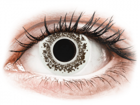 Lentile de contact colorate CRAZY LENS - Lord Snow - lentile zilnice cu dioptrie (2 lentile)