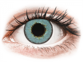 Lentile de contact colorate TopVue Daily Color - Blue - lentile zilnice cu dioptrie (2 lentile)