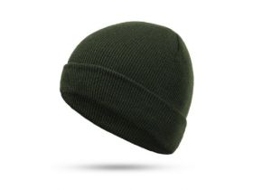 Căciulă culoare unisex J3249 verde inchis