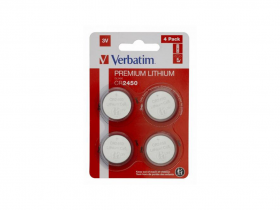 Baterii Verbatim, Lithium, Cr2450, 3V, 4Buc, 49535