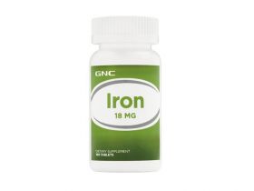 Iron 18mg, Fier, 100tbl - Gnc