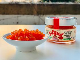 Caviar rosu, delicatesa din alge oceanice rosii, 100g - Filgud