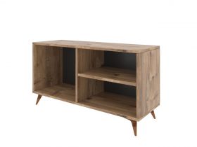 Comoda TV Zisino Pine, Kalune Design, 100x35x54 cm, maro