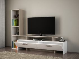 Comoda TV, Wooden Art, Simal White Cordoba, 168.2x120x29.5 cm