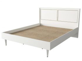 Pat Double Ravenna White, Talon, 160 x 200 cm, alb/auriu