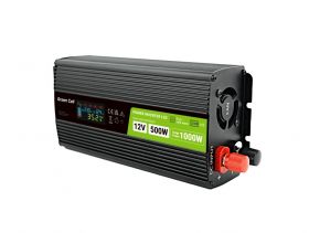 Green Cell Car Power Inverter ® 12V to 230V, 500W/1000W (INVGC12P500LCD)